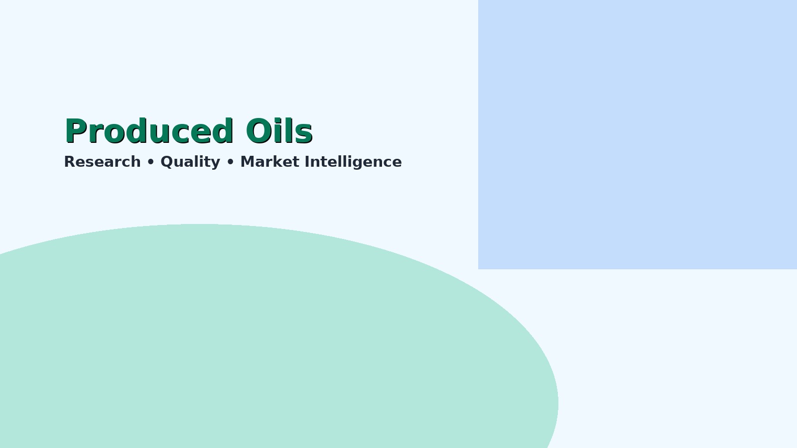 Produced oils — lab analysis and fresh pressing